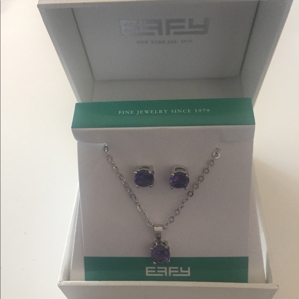 NWOT. EFFY amethyst jewelry set